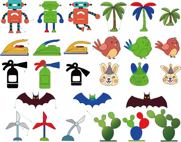 A General 2D Graphics Deformation Algorithm with Controllable Deformation Effects