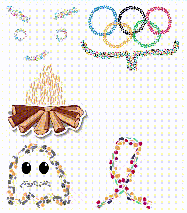 Interactive Element Packing for Animation