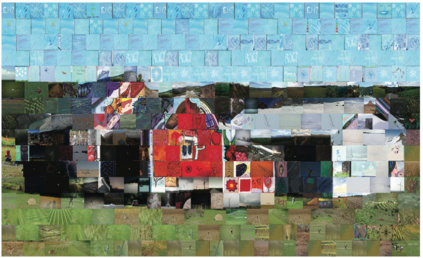 Discernible Image Mosaic with Edge-aware Adaptive Tiles