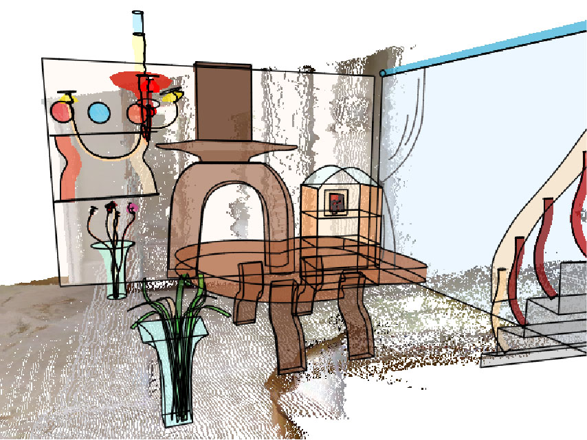 SweepCanvas: Sketch-based 3D Prototyping on a Depth Image