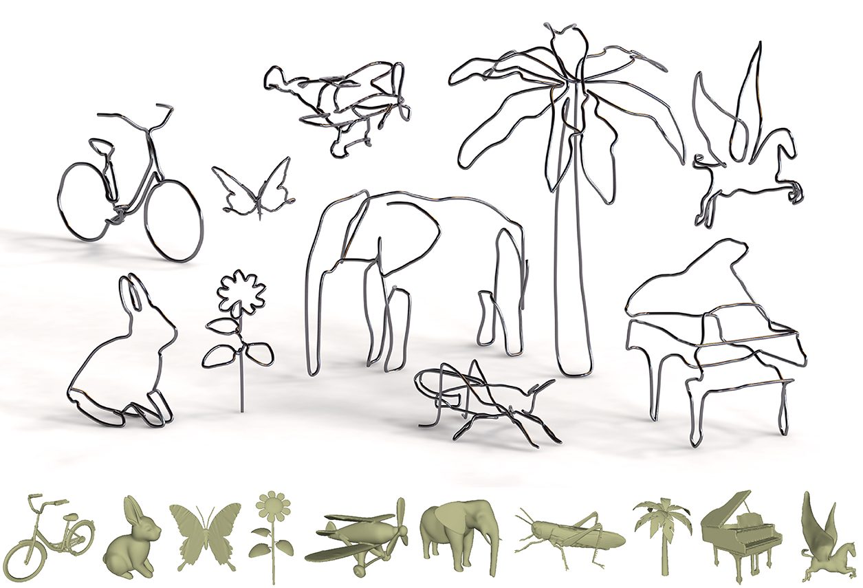 WireRoom: Model-guided Explorative Design of Abstract Wire Art